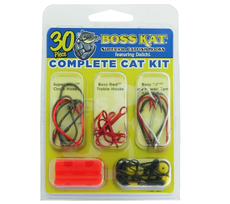 Size 5/0 2 Packs Boss Kat Sticky Web Circle Hooks BKF81Q Team Catfish Fishing 