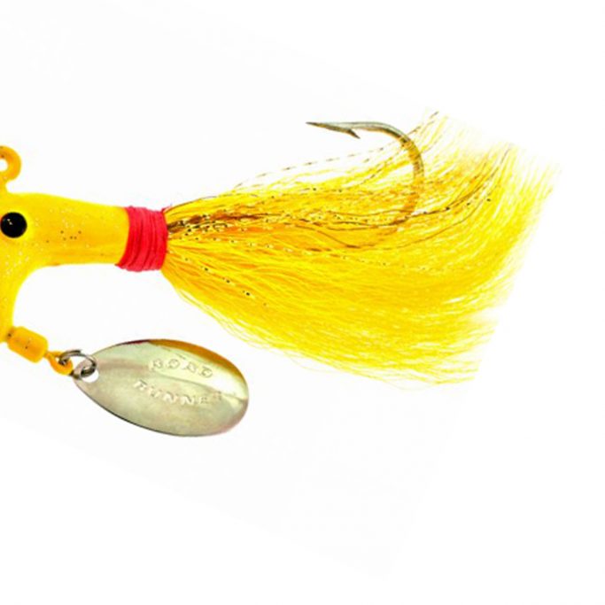 Leurres De Pêche Blakemore Road Runner Bucktail Striper - 1/2 Oz - Couleur Chartreuse - Lot De 6